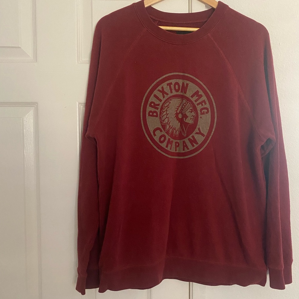 Brixton Sweater— Burgundy